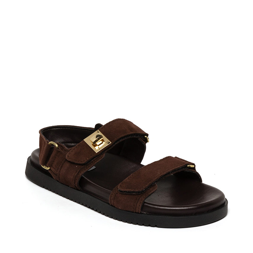 Mona-E Sandal DK BROWN SUEDE - view 2