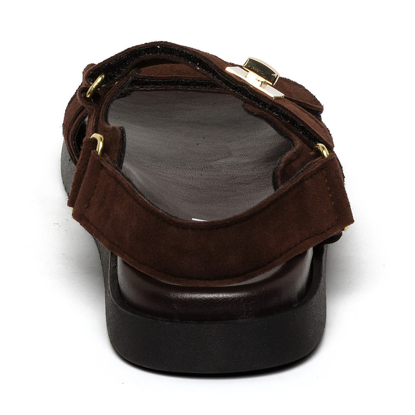 Mona-E Sandal DK BROWN SUEDE - view 4