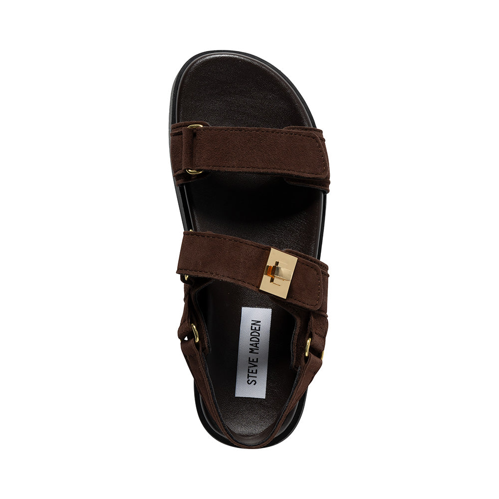 Mona-E Sandal DK BROWN SUEDE - view 5