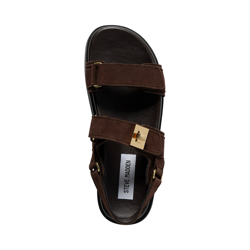 Mona-E Sandal DK BROWN SUEDE - view 5