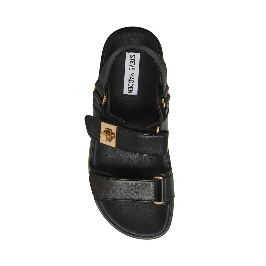Mona Sandal BLACK LEATHER - view 5