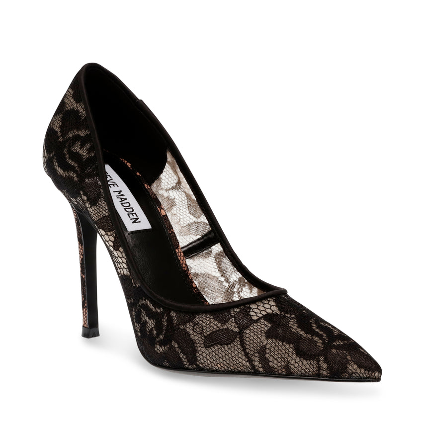 Evelyn-L Pump BLACK LACE - view 2