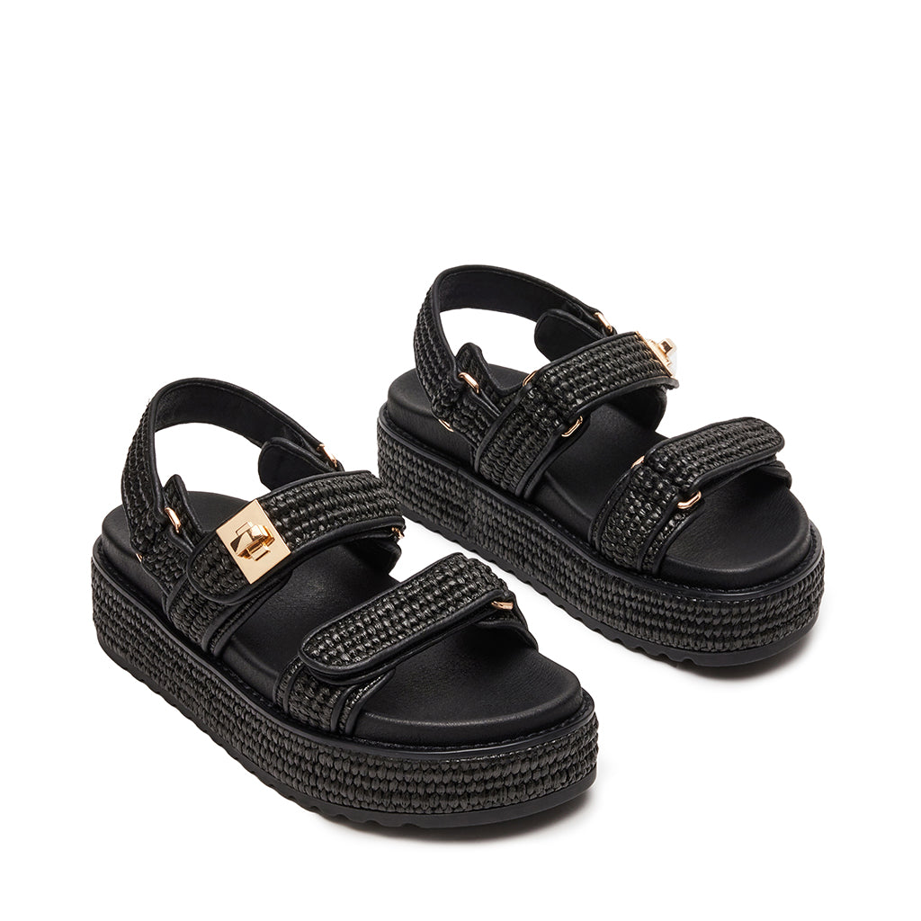 Bigmona Sandal BLK RAFFIA - view 2
