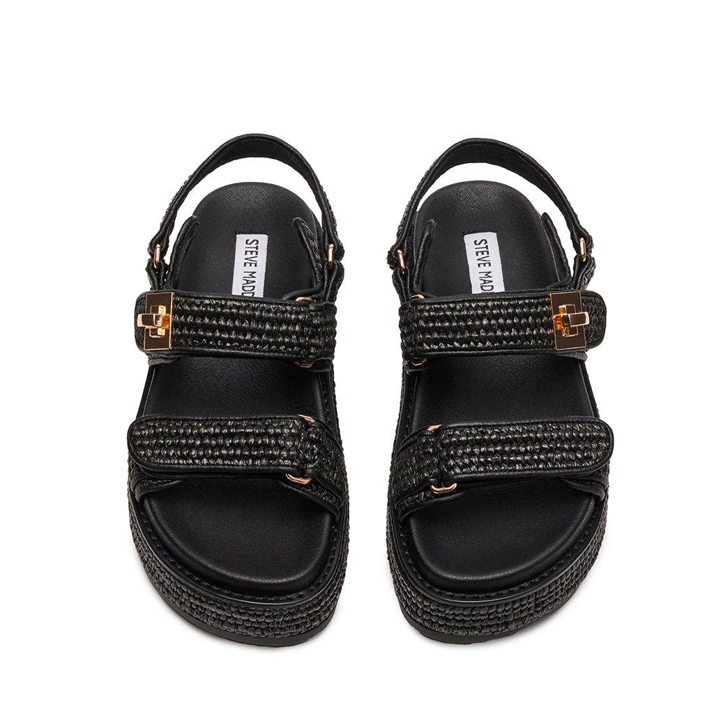 Bigmona Sandal BLK RAFFIA - view 3
