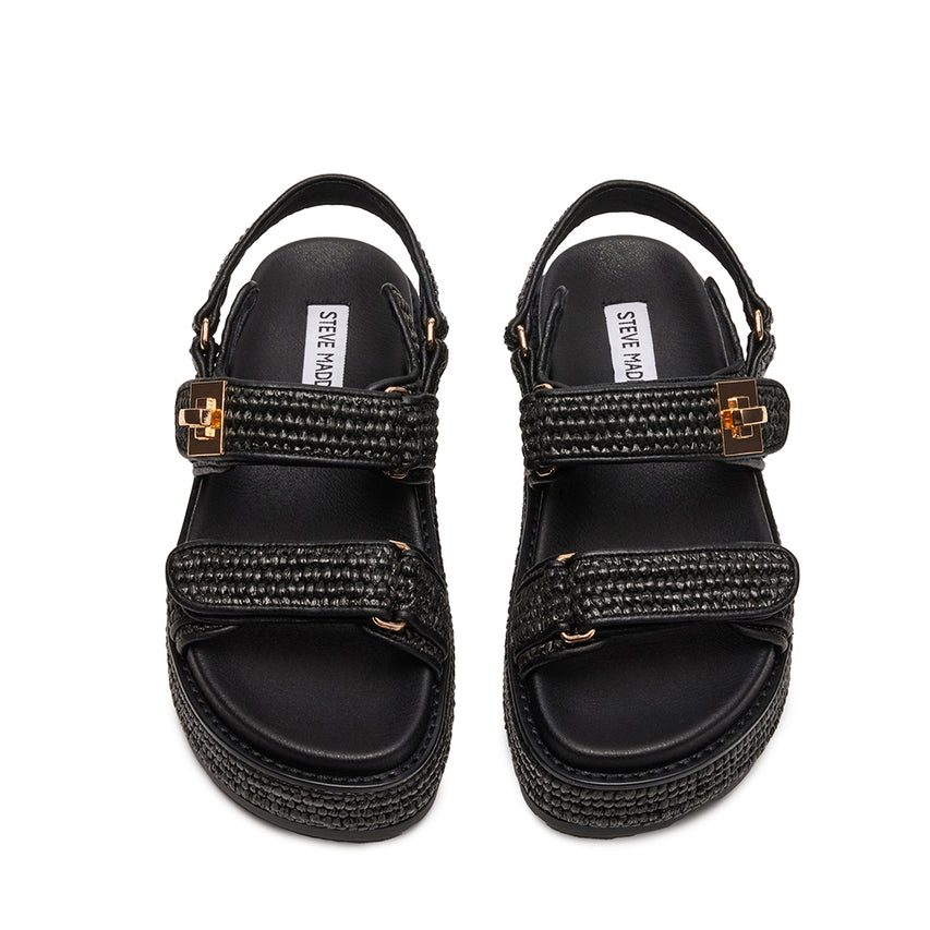 Bigmona Sandal BLK RAFFIA - view 3