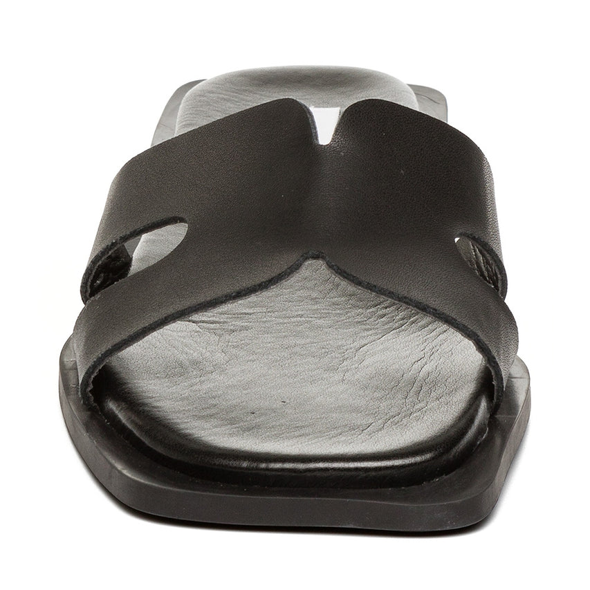 Sofia Slide BLACK LEATHER - view 3