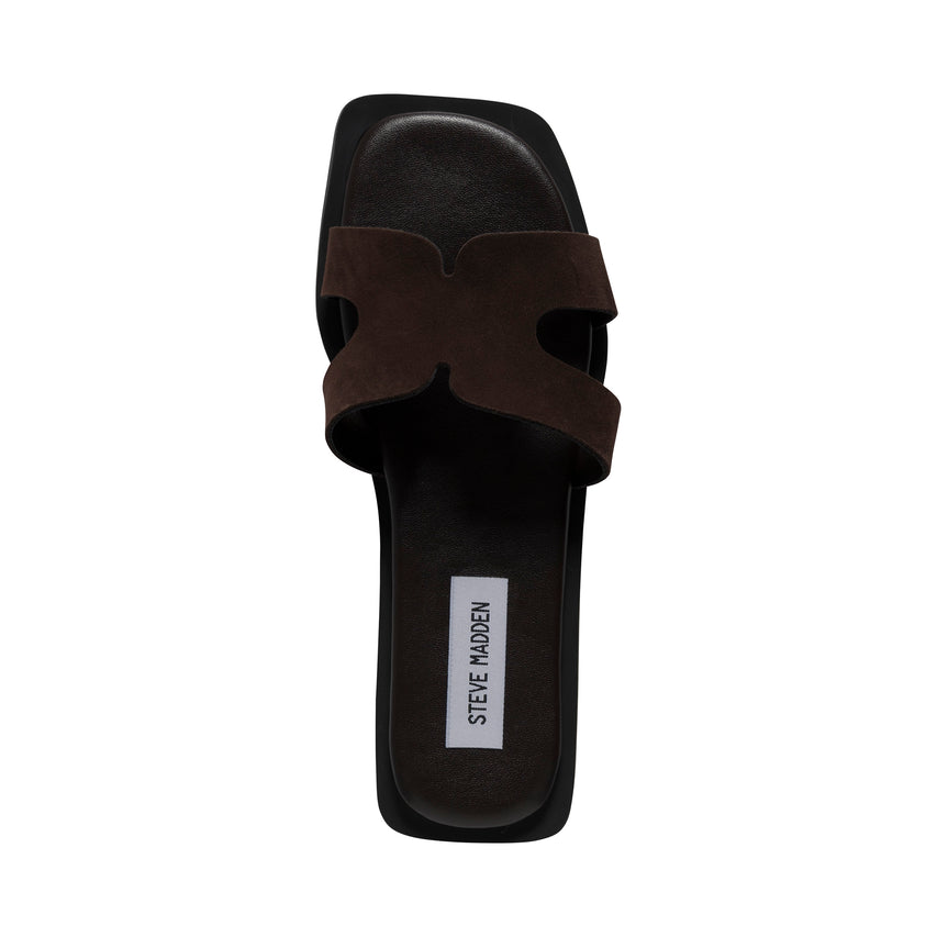 Sofia Slide DRK BRN SUEDE - view 5