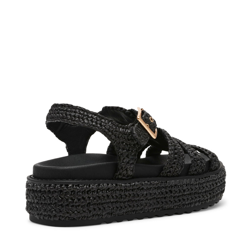 Beeline Sandal BLK RAFFIA - view 5