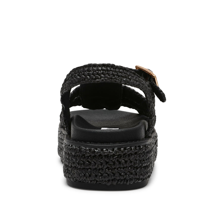 Beeline Sandal BLK RAFFIA - view 4