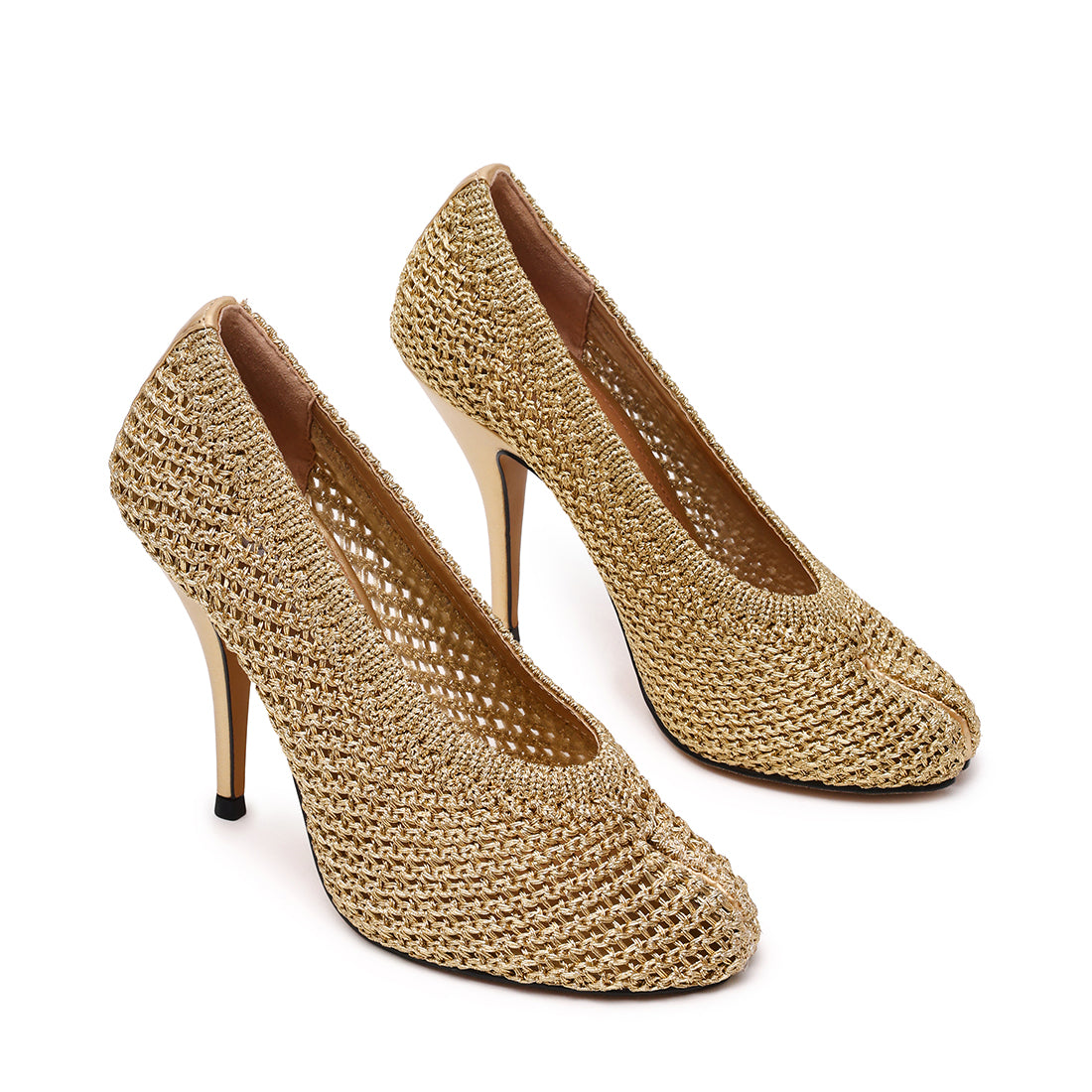 Juliette-Woven Pump CHAMPAGNE