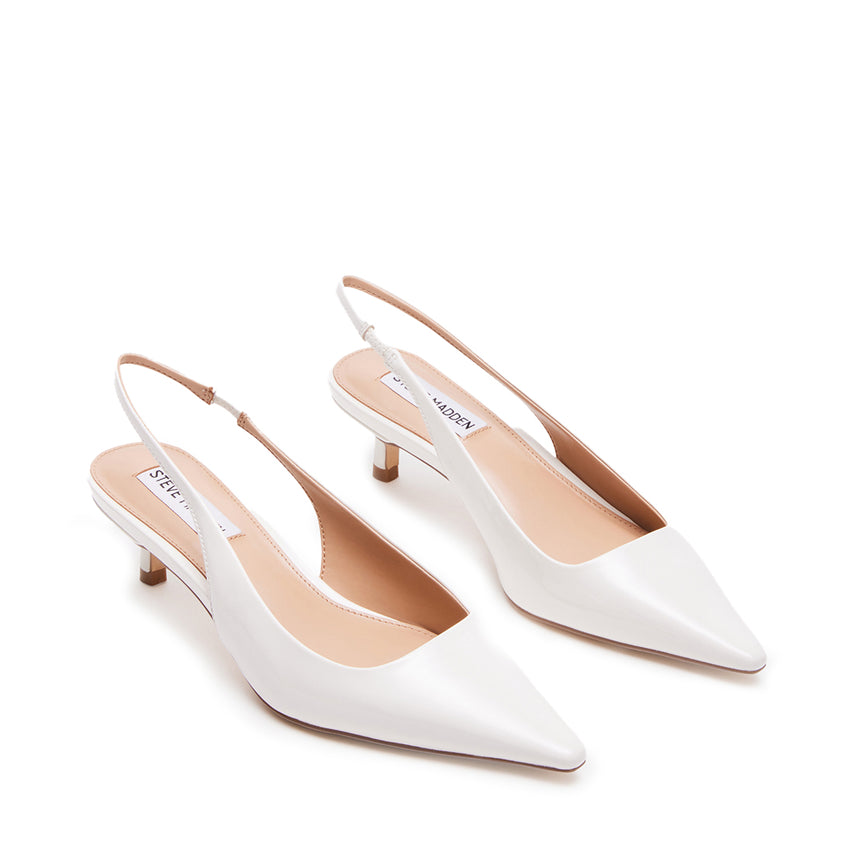 Kari Pump WHITE PATENT - view 2