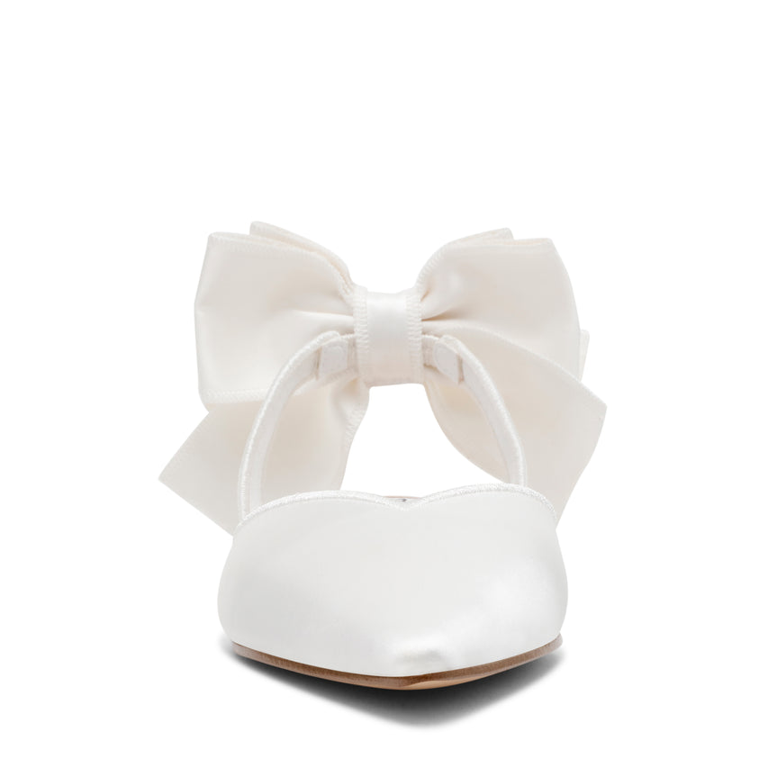 Synthia Flat Shoe IVORY SATIN - view 3