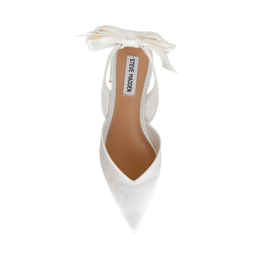 Synthia Flat Shoe IVORY SATIN - view 6